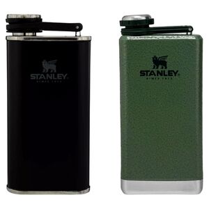 Stanley Classic Pre-Party Liquor& Spirit Flask Set(2) NWT Matte Black/G